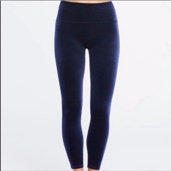 Spanx Velvet Leggings In Lapis Night 